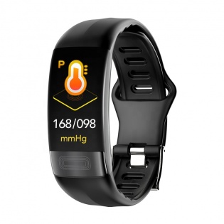Розумний фітнес браслет Jiks Fit lite з тонометром та ЕКГ (Чорний)