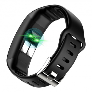 Розумний фітнес браслет Jiks Fit lite з тонометром та ЕКГ (Чорний)