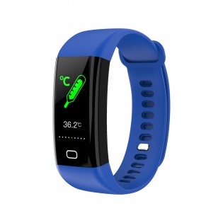 Умный фитнес браслет Lemfo F07 Health с измерением температуры (Синий)