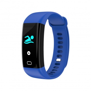 Умный фитнес браслет Lemfo F07 Health с измерением температуры (Синий)