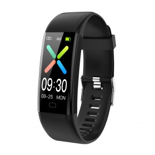 Розумний фітнес браслет Lemfo F07T із термометром (Чорний)