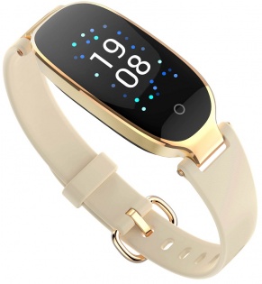 Умный фитнес браслет Lemfo S3 Plus с цветным дисплеем (Бежевый)