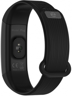 Умный фитнес браслет Zeblaze Plug HR с пульсометром и защитой от воды IP67 (Черный)