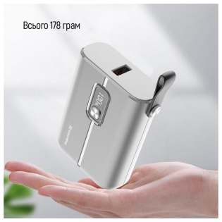 Акумулятор універсальний ColorWay Full Power 10000mAh White (CW-PB100LPK2WT-PDD)