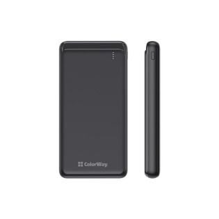 Універсальна батарея ColorWay Slim 10000mAh Black (CW-PB100LPF2BK)