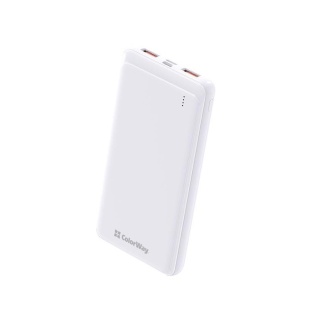 Універсальна батарея ColorWay Slim 10000mAh White (CW-PB100LPF2WT)
