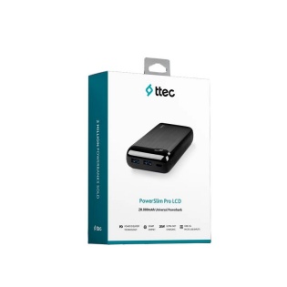 Универсальная батарея Ttec 20000mAh LCD PD Black (2BB186S)