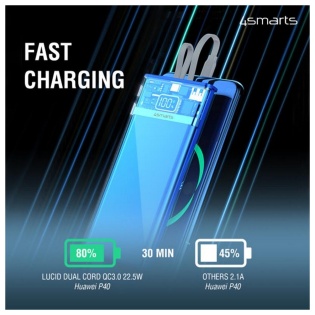 Універсальна мобільна батарея 4smarts Lucid 10000mAh 22.5W Blue