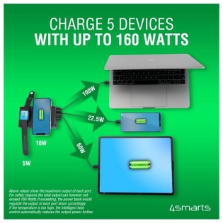 Універсальна мобільна батарея 4smarts VoltHub Graphene UltiMag 20000mAh 200W, Wireless, Black