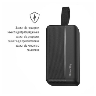 Универсальная мобильная батарея ColorWay High-power 2 30000mAh Black (CW-PB300LPC2BK-PD)