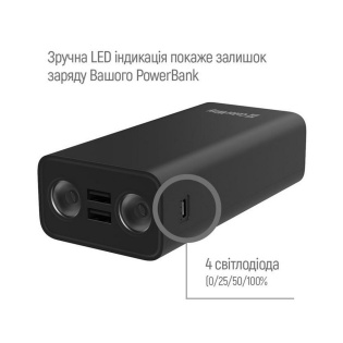 Универсальная мобильная батарея ColorWay Lamp 30000mAh Black (CW-PB300LPB3BK-F)