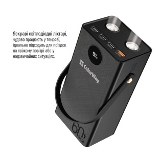 Універсальна мобільна батарея ColorWay Powerful 60000mAh Black (CW-PB600LPA5BK-PDD)