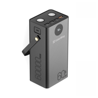 Универсальная мобильная батарея ColorWay Powerful 60000mAh Black (CW-PB600LPA5BK-PDD)