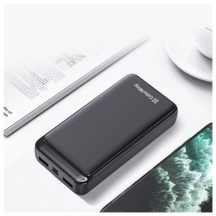 Универсальная мобильная батарея ColorWay Slim 20000mAh Black (CW-PB200LPD2BK)