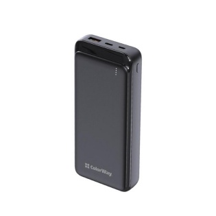 Універсальна мобільна батарея ColorWay Slim 20000mAh Black (CW-PB200LPG3BK-PD)