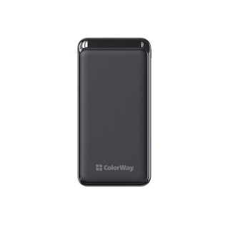 Універсальна мобільна батарея ColorWay Slim 20000mAh Black (CW-PB200LPG3BK-PD)