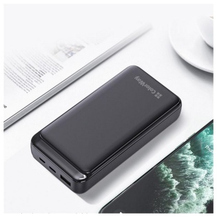 Універсальна мобільна батарея ColorWay Slim 20000mAh Black (CW-PB200LPG3BK-PD)