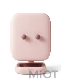 Зеркало для макияжа с подсветкой Xiaomi DOCO Folding Mirror Standart Edition Pink (FD001)