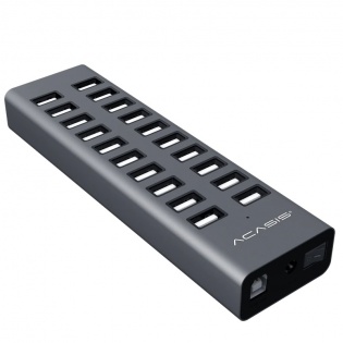 USB hub Acasis H037 на 20 USB портов (Серый)