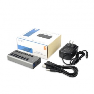 USB hub Acasis H707 на 7 портов USB 3.0 (Серый)