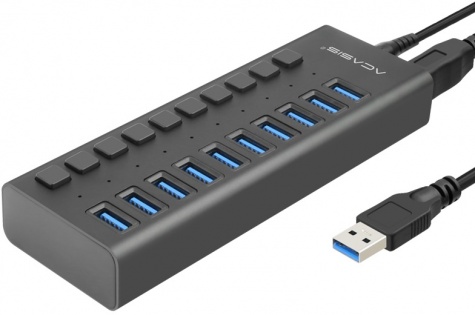 USB hub Acasis P-10 (Чорний)