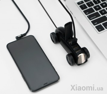 Адаптер USB Hub Xiaomi BCASE Retro Classic Car Usb Splitter Festive Black