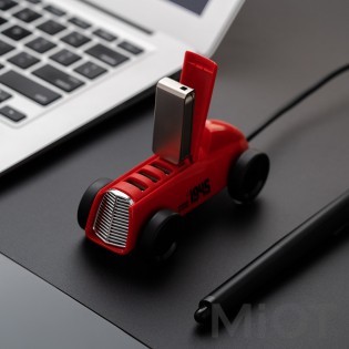 Адаптер USB Hub Xiaomi BCASE Retro Classic Car Usb Splitter Festive Red