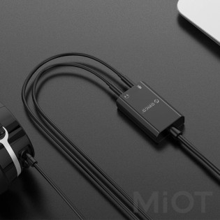 Зовнішня звукова карта USB PowerPlant ORICO SKT2-BK (CA911455)