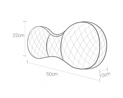 Заспокійлива подушка з підігрівом Xiaomi LetSleep Heatcurve (50*22*10cm) Grey