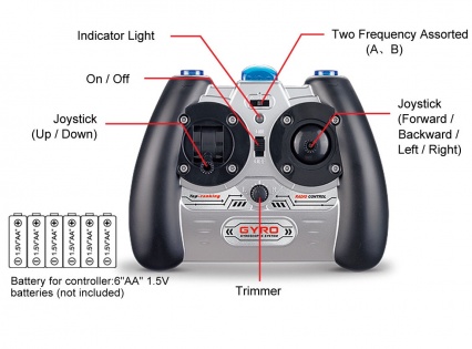 Вертолет Syma S107G на инфракрасном управлении с гироскопом (Красный)