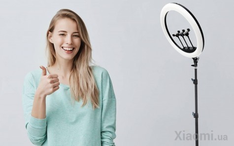 Кольцевая LED лампа для селфи Vidlok Selfie Ring Light 18"