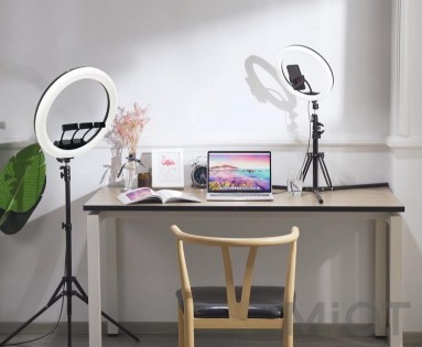 Кільцева LED лампа для селфі Vidlok Selfie Ring Light 12"