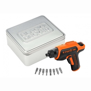 Викрутка акумуляторна BLACK+DECKER CS36BSC-QW LI-ION 3.6 В та 8 насадок (Чорно-помаранчевий)
