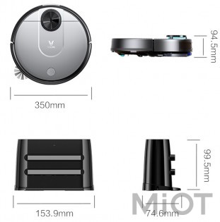 Робот-пилосос миючий Xiaomi Viomi V2 Robot Vacuum Cleaner Gray