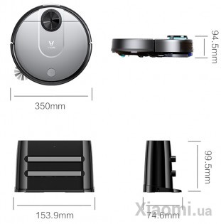 Робот-пылесос моющий Xiaomi Viomi V2 Robot Vacuum Cleaner Gray