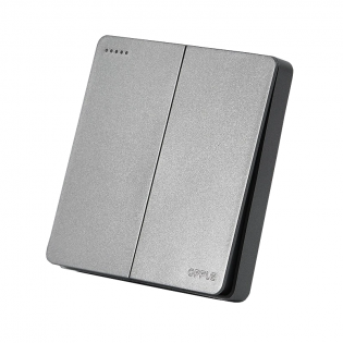 Вимикач двоклавішний Xiaomi OPPLE K12 (K121021A-H2) Grey