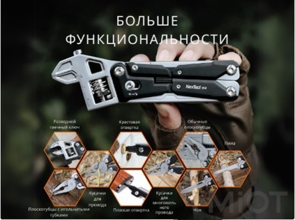 Плоскогубцы с разводным ключом Xiaomi Nextool W4 (NE20362A)
