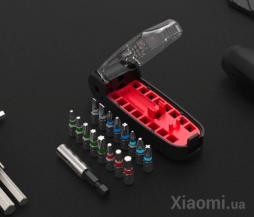 Набор инструментов Xiaomi Wiha Crocodile Mouth Bit Black 17 Piece Set
