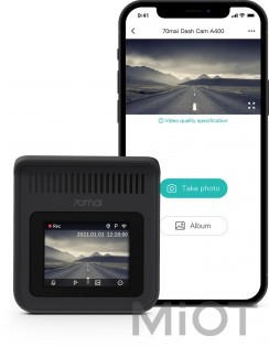 Відеореєстратор 70Mai Dash Cam Black 1440p (A400) (Міжнародна версія)