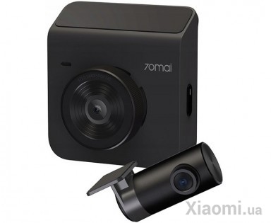 Видеорегистратор 70Mai Dash Cam Black 1440p (A400) + камера заднего вида (Международная версия)