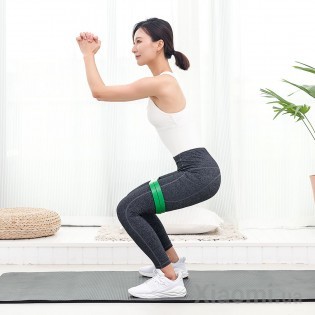 Резинка для фитнеса Xiaomi 7th Fitness elastic band Green 208*2.1*0.45cm