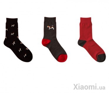 Набор носков Xiaomi Cottonsmith Festival Long Socks Men 3 шт