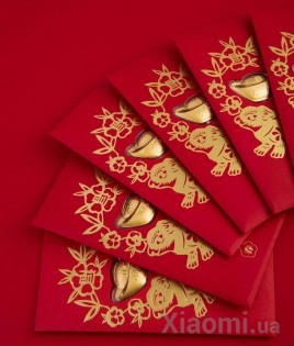 Золотой слиток Xiaomi LuckyME Red Envelopes 0.2 г