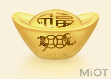 Золотий злиток Xiaomi LuckyME Red Envelopes 0.2 г