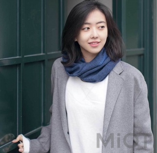 Двосторонній шарф Xiaomi Runmi 90 wool double-sided scarves Blue
