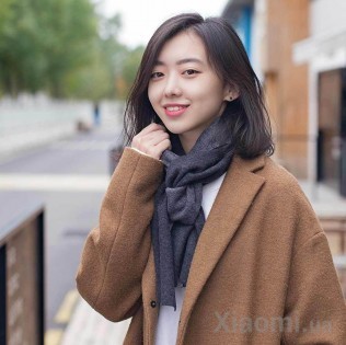 Двусторонний шарф Xiaomi Runmi 90 wool double-sided scarves Grey