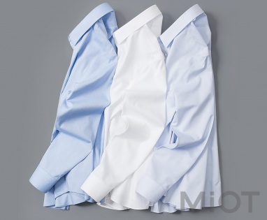 Сорочка Xiaomi Runmi 90, не мнеться, 100% бавовна shirt Light blue stripe S
