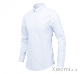 Рубашка Xiaomi Runmi 90 немнущаяся 100% хлопок shirt Light blue stripe M