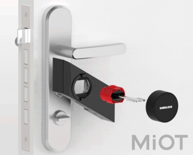 Розумний замок Sherlock Smart sticky lock Black