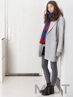 Колготки жіночі Xiaomi U-REVO Striped fleece tights Grey